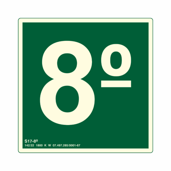Placa PVC 15x15cm S17 8°_Andar