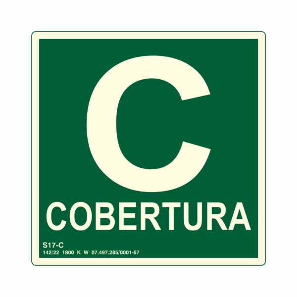 Placa PVC 15x15cm S17 Cobertura