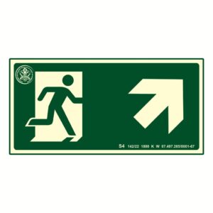 Placa PVC 12x24cm S4 Sobe Rampa Direita