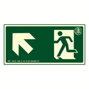 Placa PVC 12x24cm S5 Sobe Rampa Esquerda